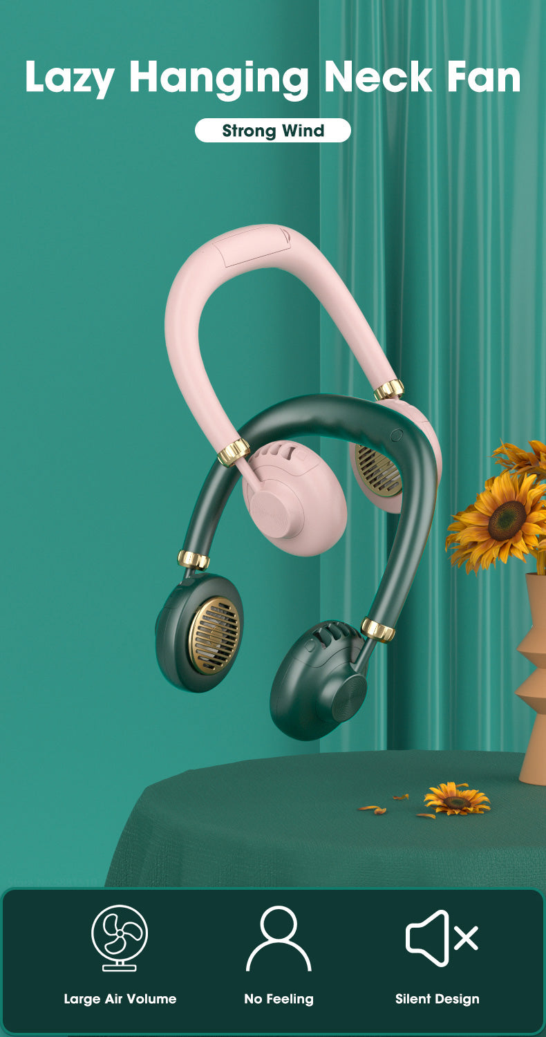 BreezeBox Bladeless Neck Fan — Stay Cool Hands-Free